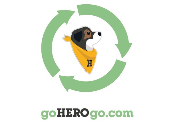 Hero Braces Logo with Mobius Loop around it indicating sustainability